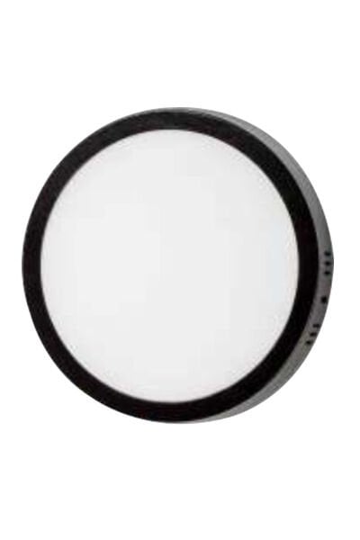 Noas 18W Sıva Üstü Siyah Kasa Yuvarlak Led Panel (Beyaz) 6500K