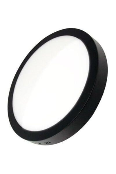 Noas 24W Sıva Üstü Siyah Kasa Yuvarlak Led Panel (Günışığı) 3200K