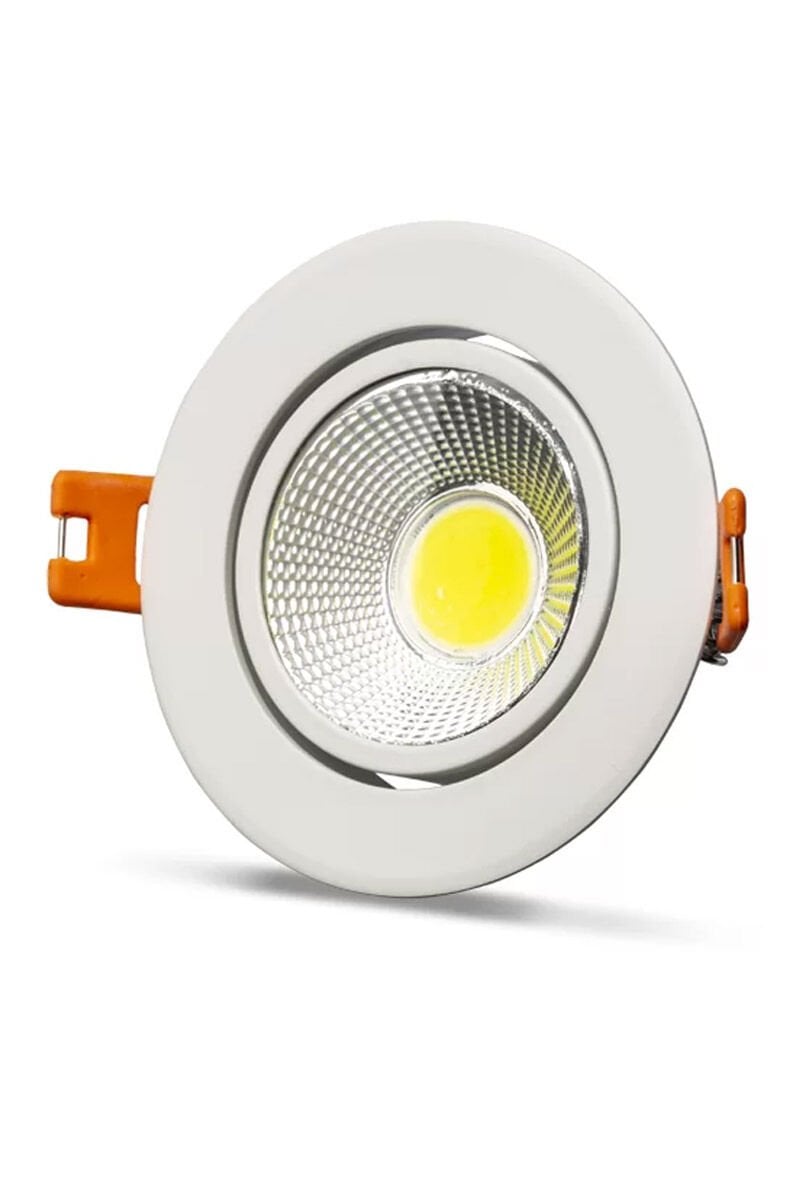 Noas 5W Cob Led Spot Mercan Beyaz Kasa (Beyaz) 6500K