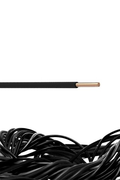 Altın 2,5 mm NYA Kablo Siyah H07V-U
